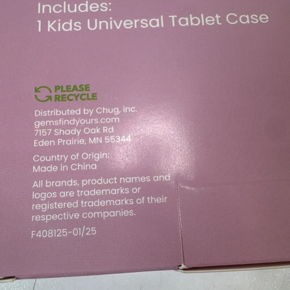 Kids Universal‎ Tablet Case Unicorn Rainbow Pink Fits 7–11